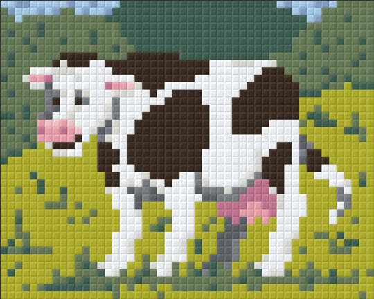 Daisy The Farmyard Cow One [1] Baseplate PixelHobby Mini-mosaic Art Kit
